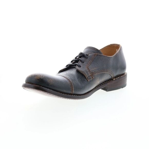 Bed Stu Genoa F460020 Men\'s Leather Oxfords & Lace Ups Cap Toe Shoes, Black, 10 main image 5